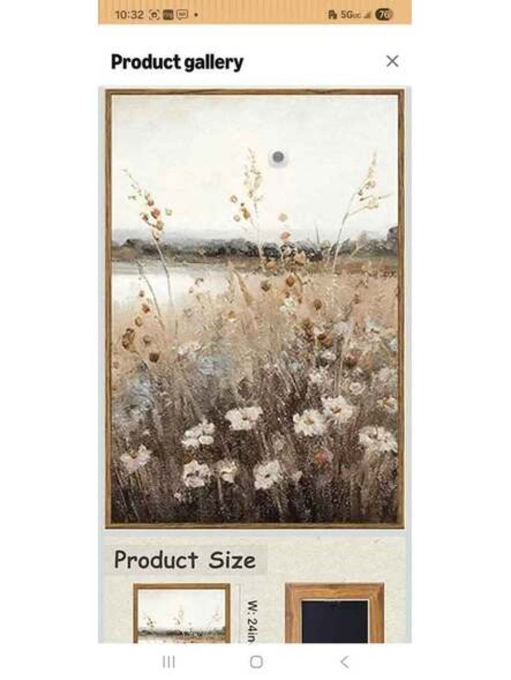Two Framed Canvas Wall Art – Farmhouse Landscape (16x24)
